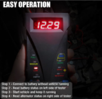 12V Digital Car Battery & Alternator Tester - Image 2