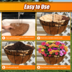 Coco Liners for Planters 14 Inch - Image 4